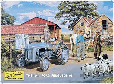 The 1941 Ford-Ferguson 9N Metal Wall Sign